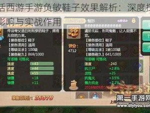 大话西游手游负敏鞋子效果解析：深度探讨其影响与实战作用