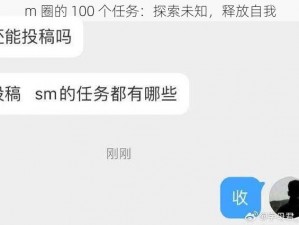 m 圈的 100 个任务：探索未知，释放自我