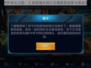 守护成长之路：王者荣耀未成年充值限额政策全面实施