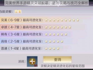 完美世界手游精灵突破秘籍：进阶攻略与技巧全解析