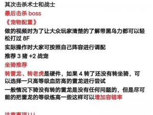 关于光明大陆玩家战斗小技巧的全面解析与实用指南