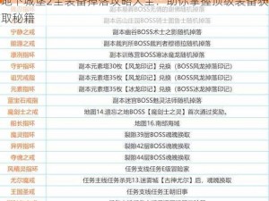 地下城堡2全装备掉落攻略大全：助你掌握顶级装备获取秘籍