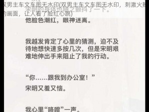 双男主车文车图无水印(双男主车文车图无水印，刺激火辣的画面，让人看了脸红心跳)