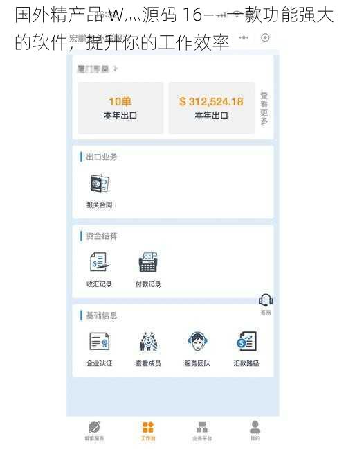 国外精产品 W灬源码 16——一款功能强大的软件，提升你的工作效率