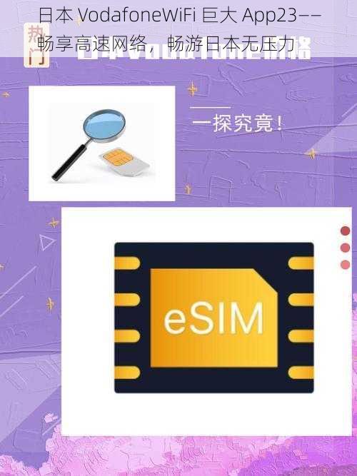 日本 VodafoneWiFi 巨大 App23——畅享高速网络，畅游日本无压力