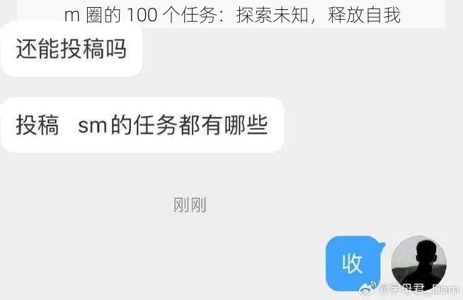 m 圈的 100 个任务：探索未知，释放自我