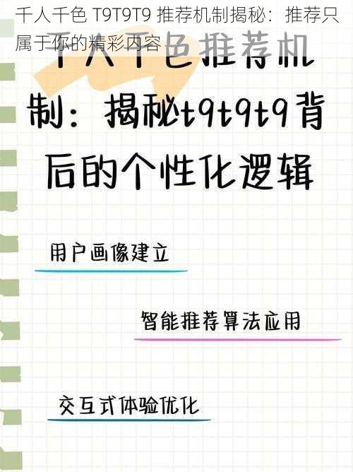 千人千色 T9T9T9 推荐机制揭秘：推荐只属于你的精彩内容