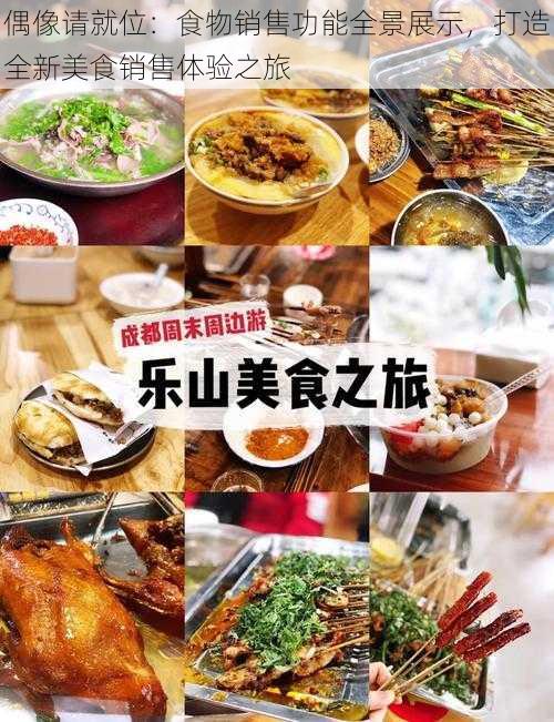 偶像请就位：食物销售功能全景展示，打造全新美食销售体验之旅