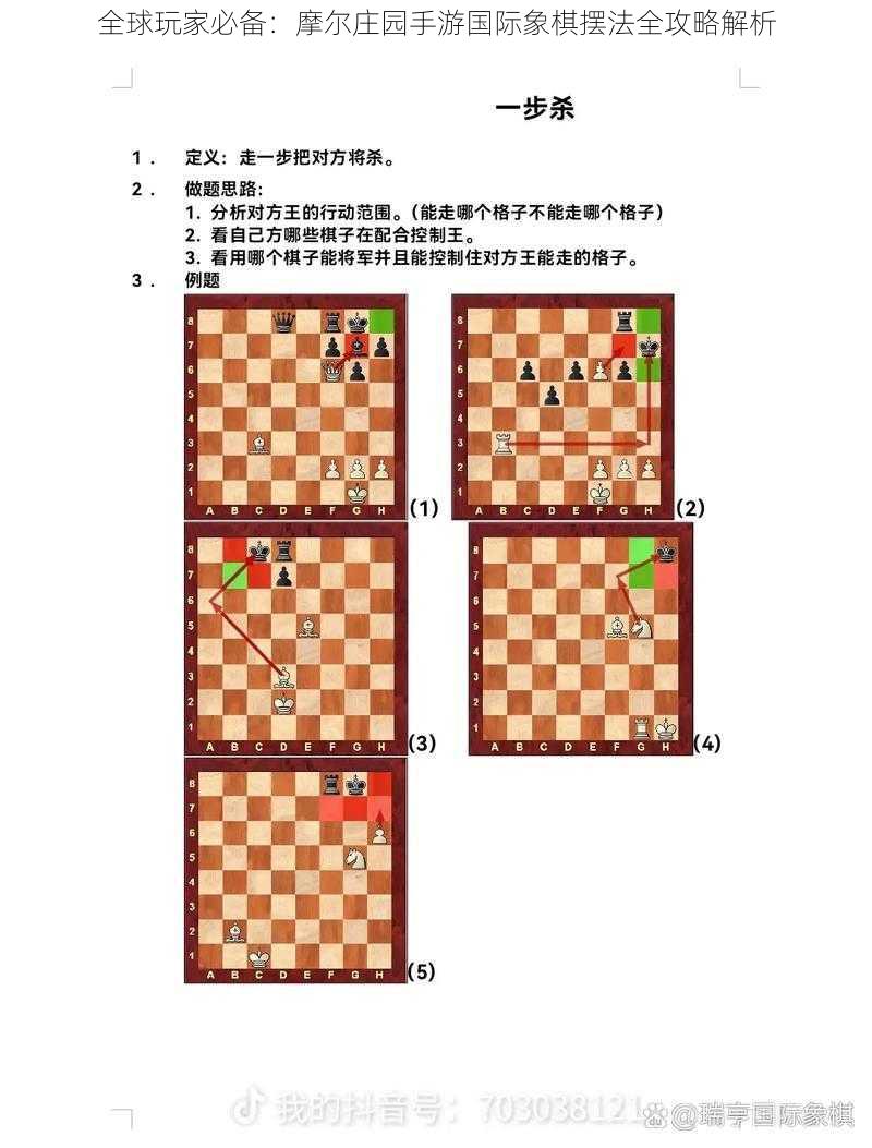 全球玩家必备：摩尔庄园手游国际象棋摆法全攻略解析