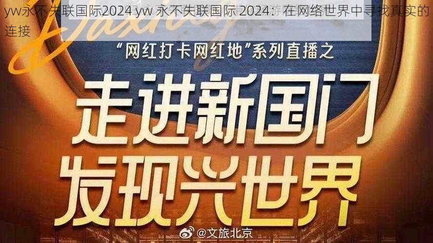 yw永不失联国际2024 yw 永不失联国际 2024：在网络世界中寻找真实的连接