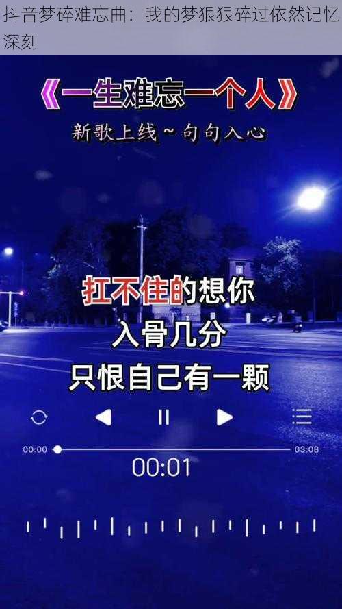 抖音梦碎难忘曲：我的梦狠狠碎过依然记忆深刻