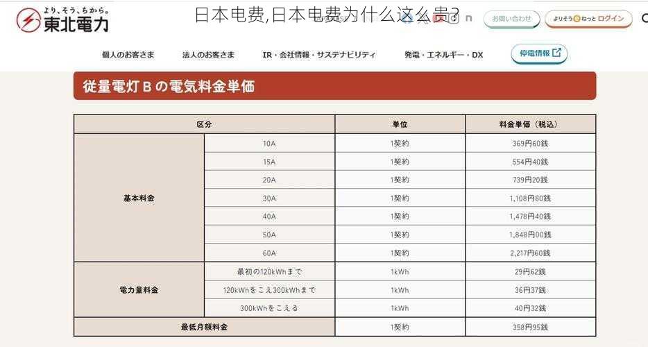 日本电费,日本电费为什么这么贵？