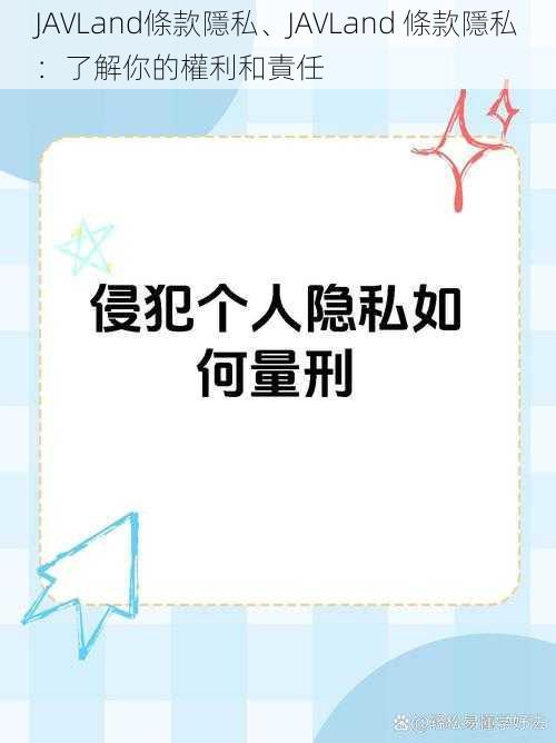 JAVLand條款隱私、JAVLand 條款隱私：了解你的權利和責任