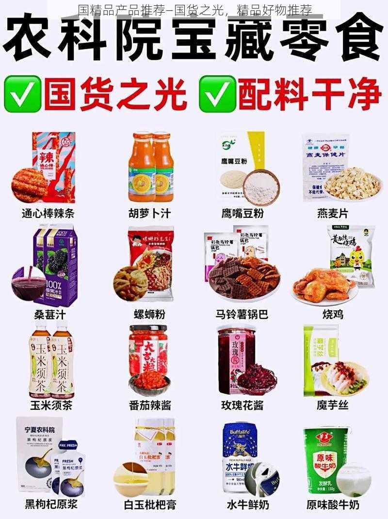 国精品产品推荐—国货之光，精品好物推荐