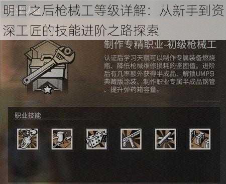 明日之后枪械工等级详解：从新手到资深工匠的技能进阶之路探索