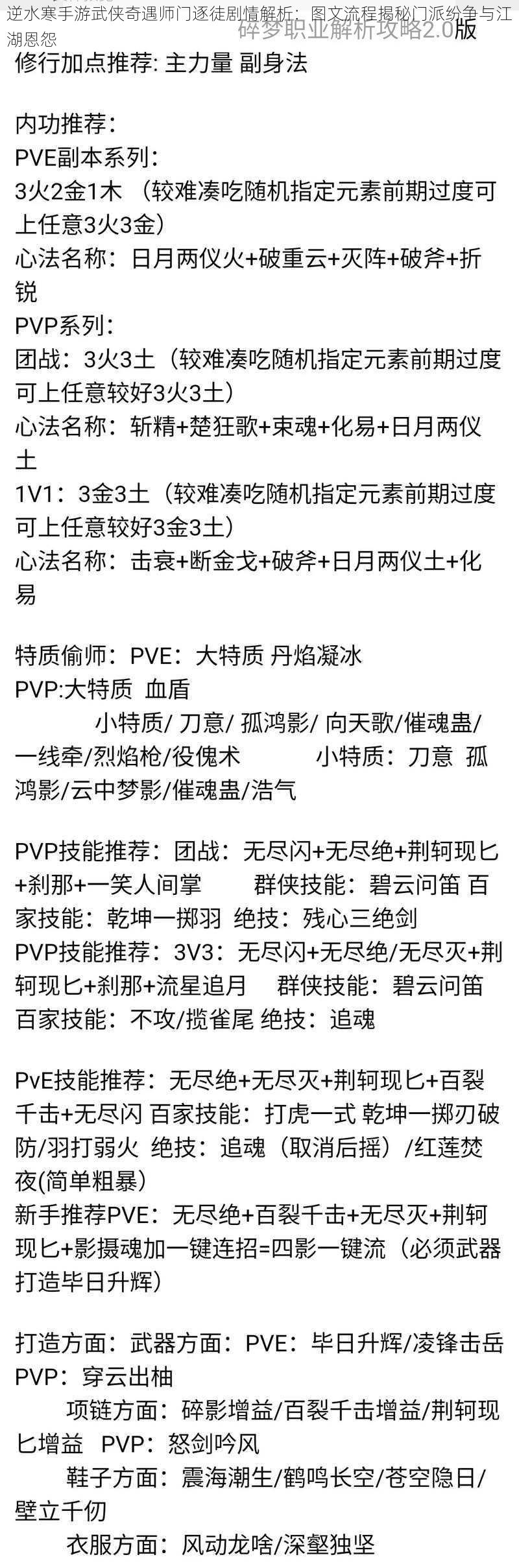 逆水寒手游武侠奇遇师门逐徒剧情解析：图文流程揭秘门派纷争与江湖恩怨