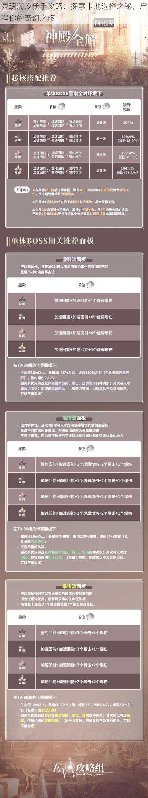 灵魂潮汐新手攻略：探索卡池选择之秘，启程你的奇幻之旅