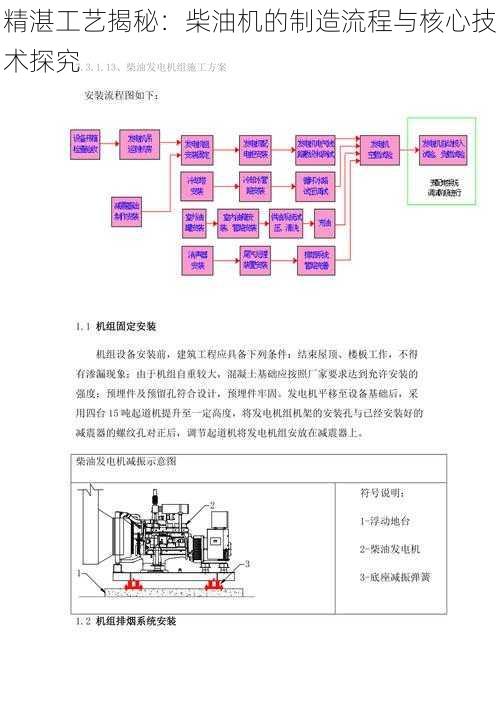 精湛工艺揭秘：柴油机的制造流程与核心技术探究