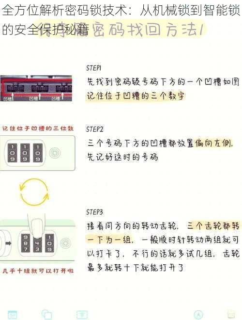 全方位解析密码锁技术：从机械锁到智能锁的安全保护秘籍