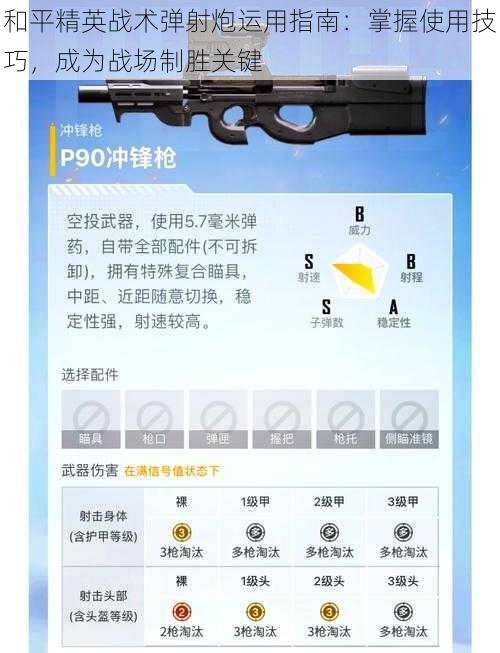 和平精英战术弹射炮运用指南：掌握使用技巧，成为战场制胜关键