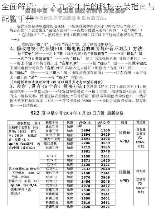 全面解读：步入九零年代的科技安装指南与配置手册