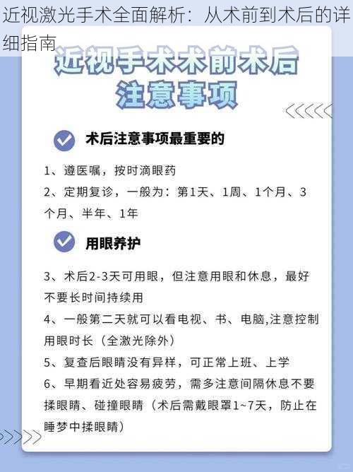 近视激光手术全面解析：从术前到术后的详细指南