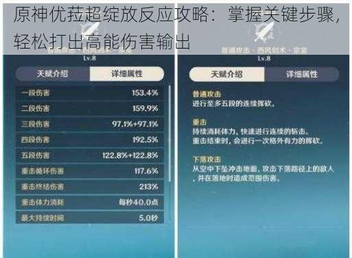 原神优菈超绽放反应攻略：掌握关键步骤，轻松打出高能伤害输出